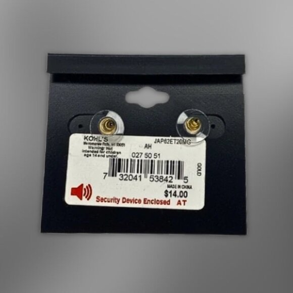 APT.9 Earrings Multi-Ring Dangling Design Lightweight Comfortable Gold W OS NWT - Picture 3 of 3